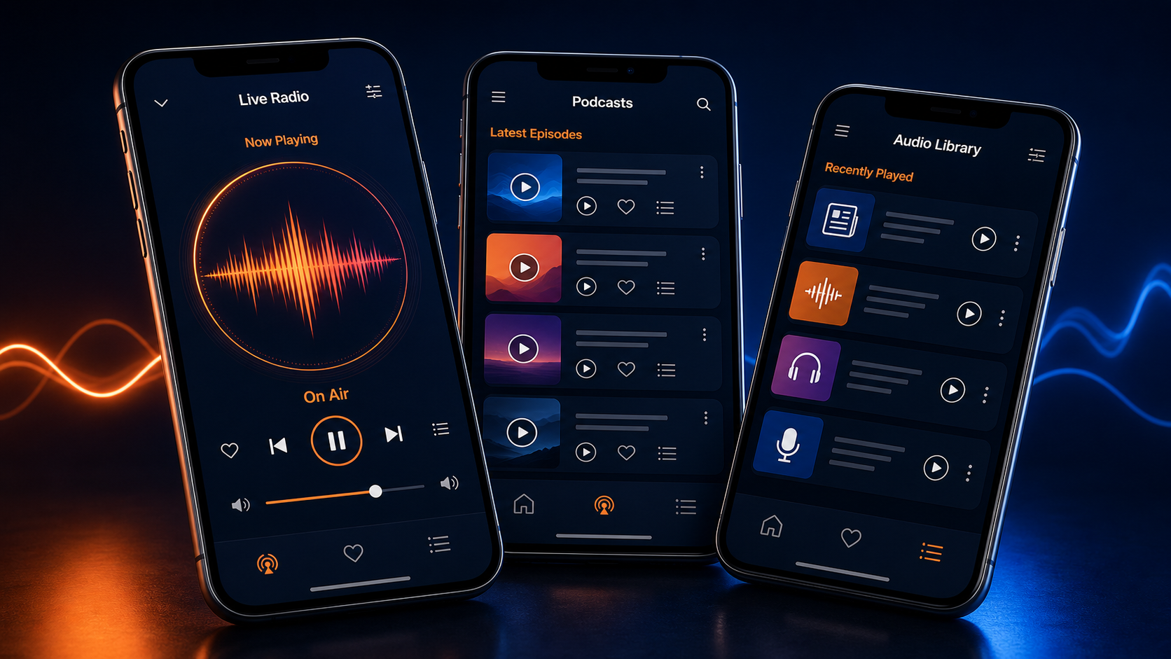 Showcase Radio Streaming & Podcast Platform